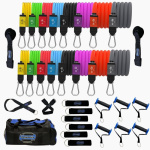Bodylastics Patented Resistance Band Set - 16 Bands with Full Accessory Kit